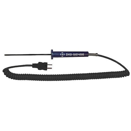 Digi-Sense Compact PFA-Coated Thermocouple Probe, 4 08441-10